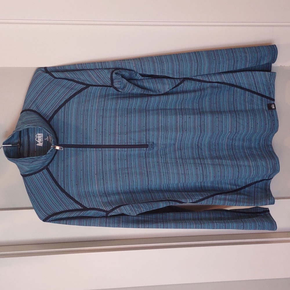 REI Quarter Neck Zip Up Long Sleeve Top